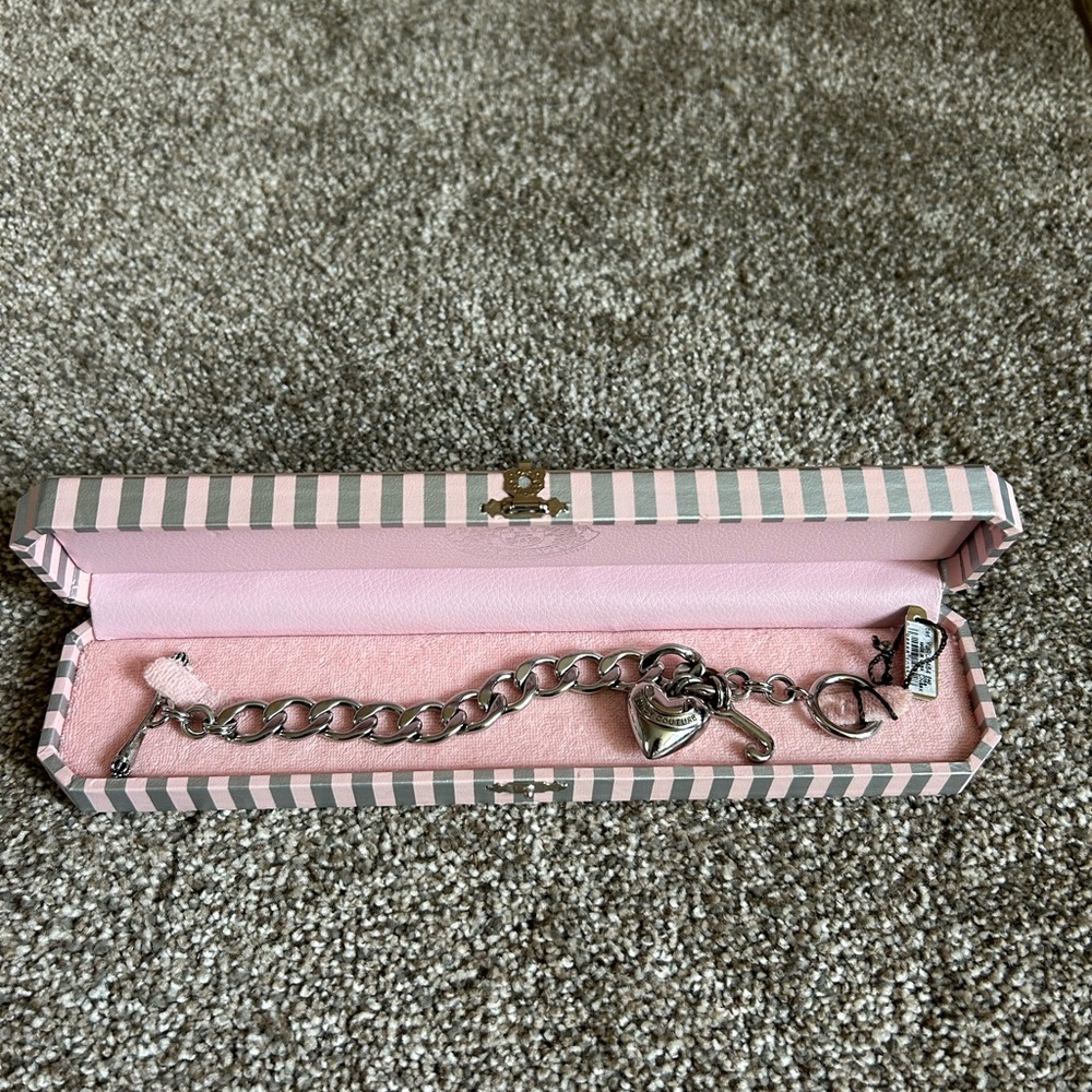 Juicy Couture Silver Charm Bracelet